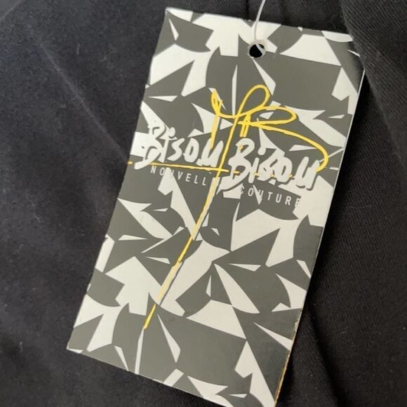 NWT Bisou Bisou The Heidi Black Stretchy Bodycon Cutout Long Sleeve Dress Sz S - Picture 6 of 11